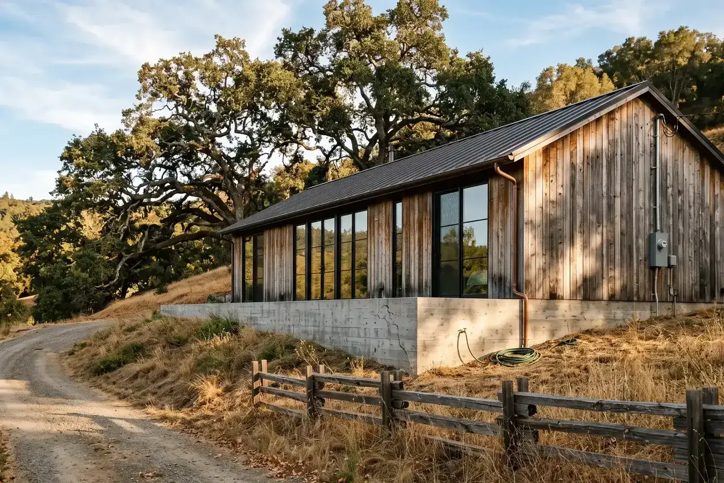 Custom home on a wooded Woodside lot